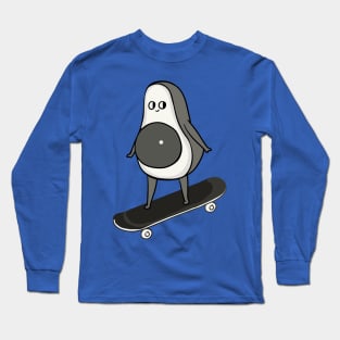 Skateboarding Avocado Long Sleeve T-Shirt